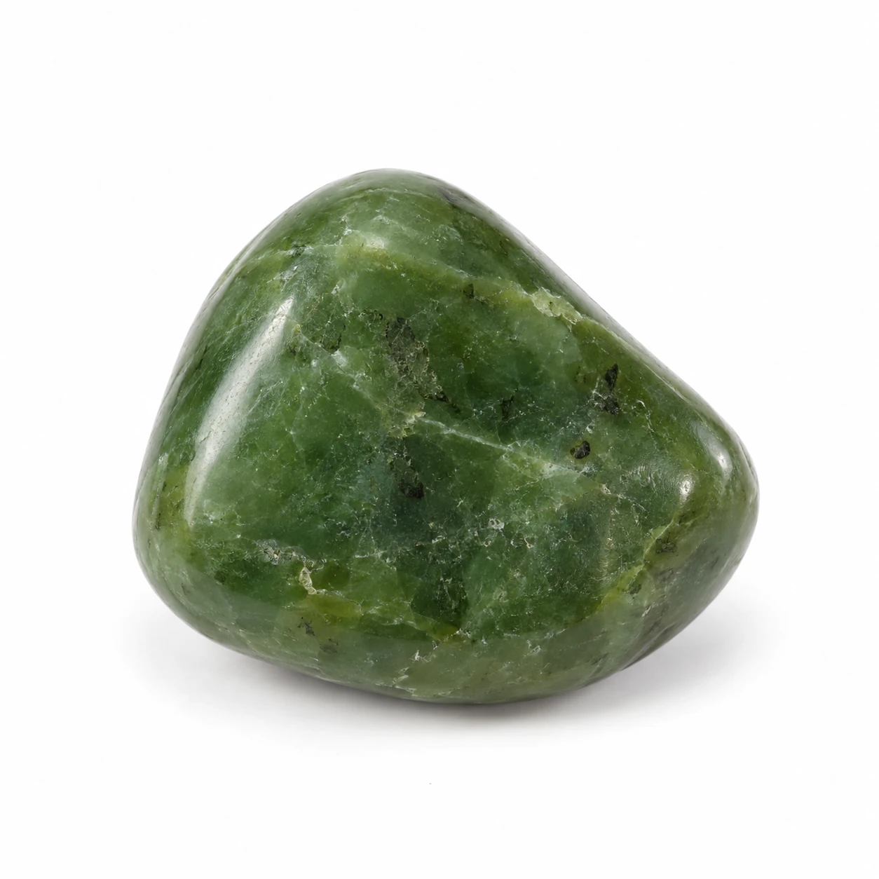 Echte jade: jadeïet of nefriet, gepolijst